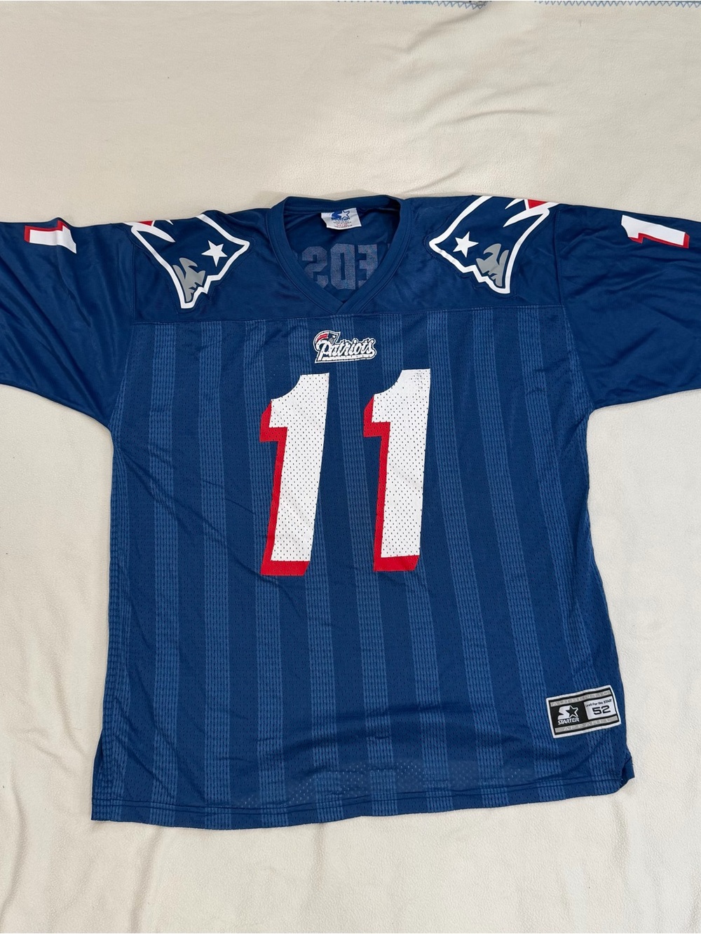 Vintage Rare 90s New England Patriots Drew Bledsoe Jersey Size XL 52